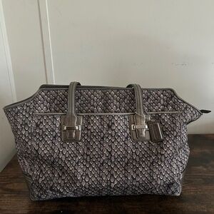 Coach Taylor Print Carryall Satchel Handbag